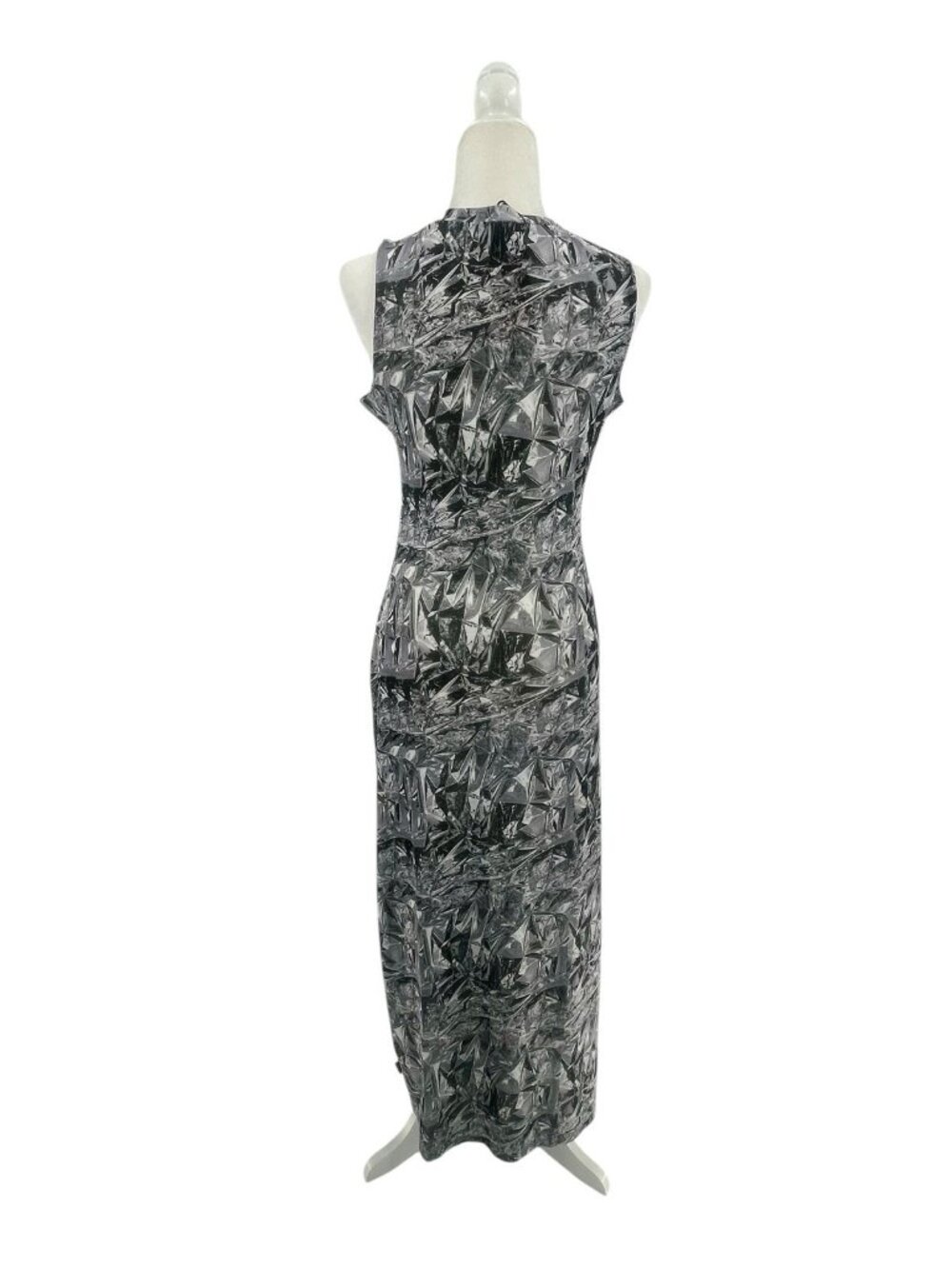 AFENDS Women's Silver Lining Sleeveless Sheer Mesh Maxi Dress NEW Medium - Picture 7 of 7